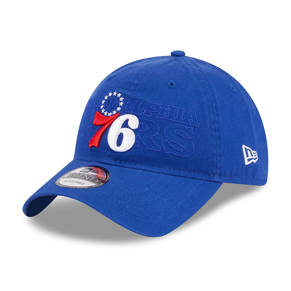 Men's New Era  Royal Philadelphia 76ers 2023 NBA Draft 9TWENTY Adjustable Hat