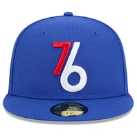 Men's New Era  Royal Philadelphia 76ers 2024/25 City Edition Alternate 59FIFTY Fitted Hat