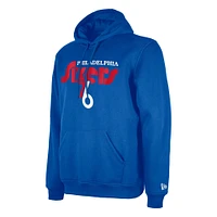 Men's New Era  Royal Philadelphia 76ers 2024/25 City Edition Pullover Hoodie