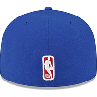 Men's New Era Royal Philadelphia 76ers 3x NBA Finals Champions Dual-Tone Logo 59FIFTY Fitted Hat