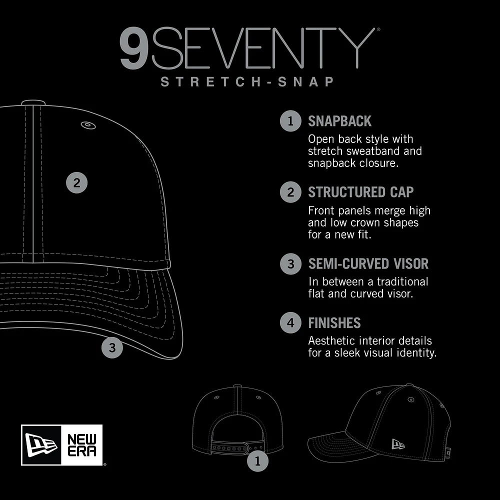 Men's New Era Royal Philadelphia 76ers Adventure Perform COOLERA 9SEVENTY Stretch-Snap Adjustable Hat