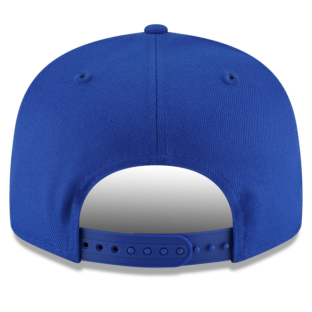 Men's New Era Royal Philadelphia 76ers - Back Half 9FIFTY Snapback Adjustable Hat