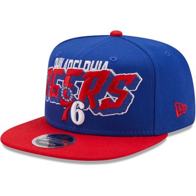 Men's New Era Royal Philadelphia 76ers Bold 9FIFTY - Snapback Hat