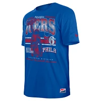 Men's New Era Royal Philadelphia 76ers Enzyme Wash Oversized T-Shirt