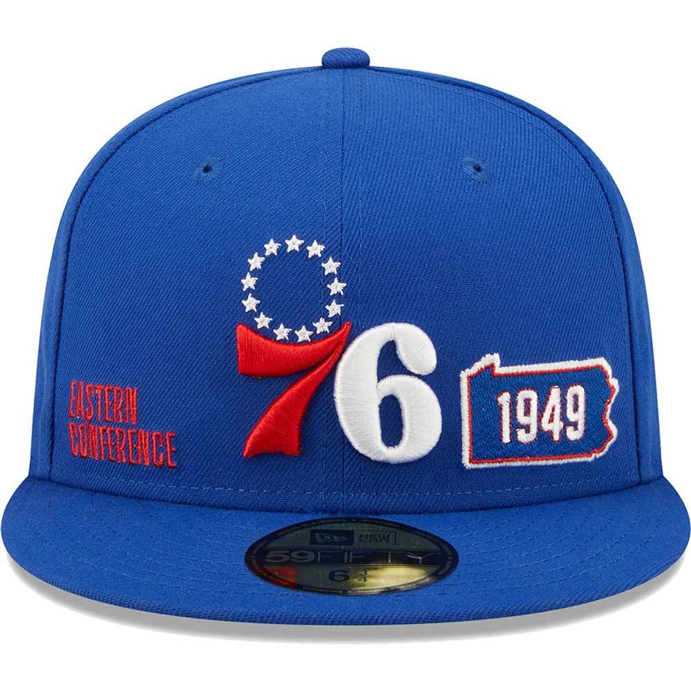 NWE 76ERS ROYAL NBA AUTOMNE 22 IDENTITÉ 59FIFTY HATMENFIT