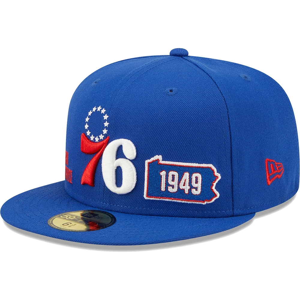 NWE 76ERS ROYAL NBA AUTOMNE 22 IDENTITÉ 59FIFTY HATMENFIT