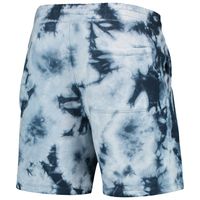 Men's New Era Royal Philadelphia 76ers Fleece Tie-Dye Shorts