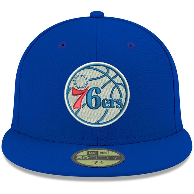 Casquette ajustée 59FIFTY pour homme, Royal Philadelphia 76ers, couleur officielle de l'équipe New Era