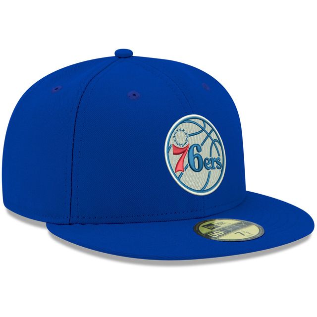 Casquette ajustée 59FIFTY pour homme, Royal Philadelphia 76ers, couleur officielle de l'équipe New Era