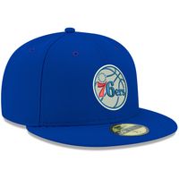 Men's New Era Royal Philadelphia 76ers Official Team Color 59FIFTY Fitted Hat