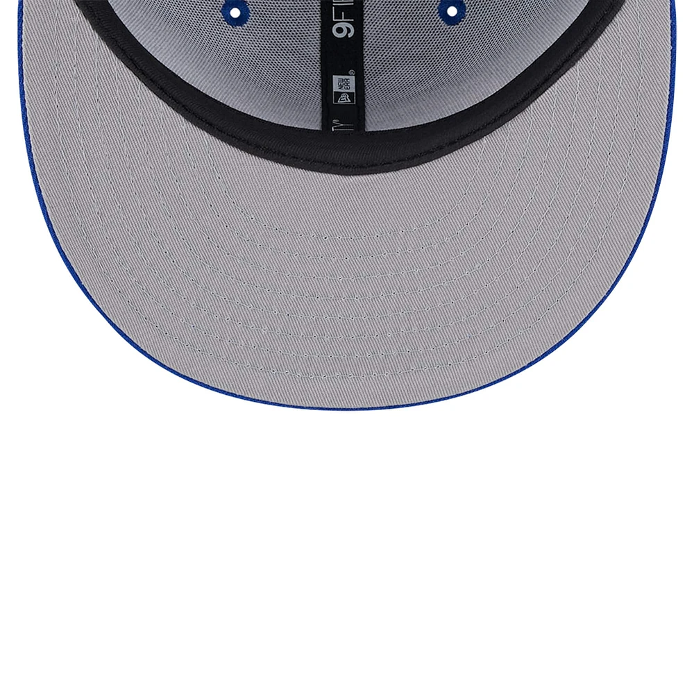 Casquette Snapback 9FIFTY Philadelphia 76ers Royal New Era pour homme avec patch latéral