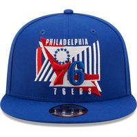 Men's New Era Royal Philadelphia 76ers Shapes 9FIFTY - Snapback Hat