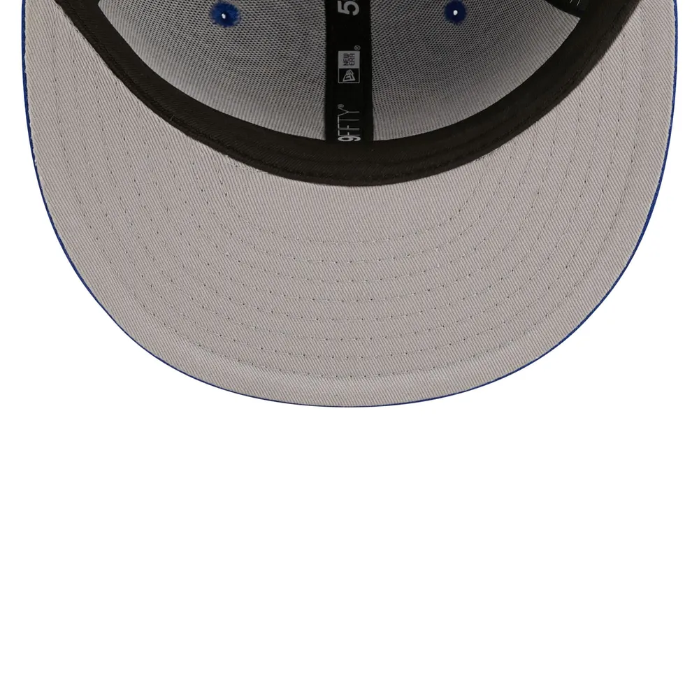 Men's New Era Royal Philadelphia 76ers Splatter 59FIFTY Fitted Hat