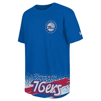 T-shirt de sport classique Philadelphia 76ers Royal New Era pour homme