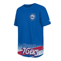 T-shirt de sport classique Philadelphia 76ers Royal New Era pour homme