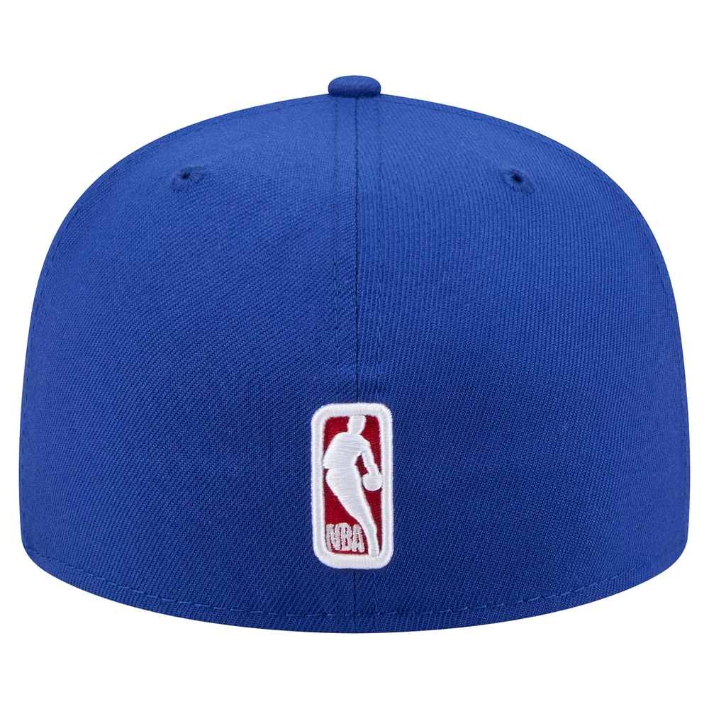 Men's New Era Royal Philadelphia 76ers State Stitch 59FIFTY Fitted Hat