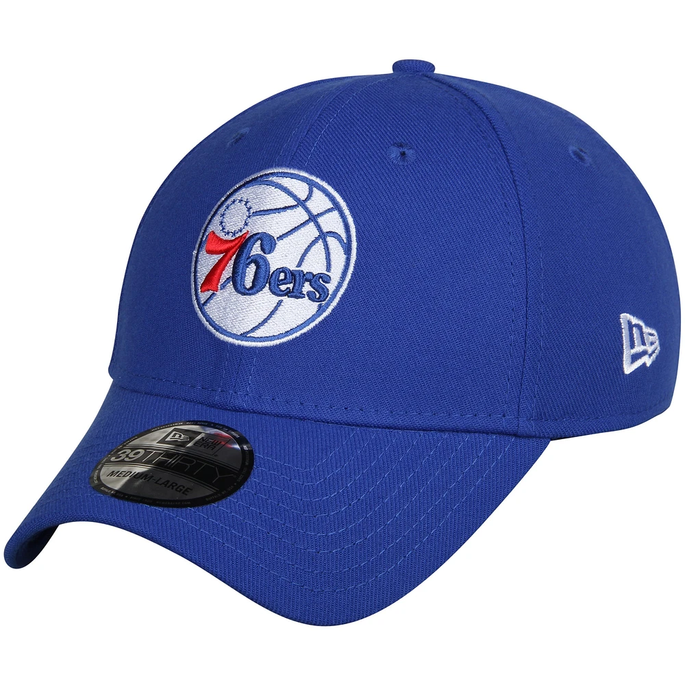 Casquette Flex New Era Royal Philadelphia 76ers Team Classic 39THIRTY pour homme