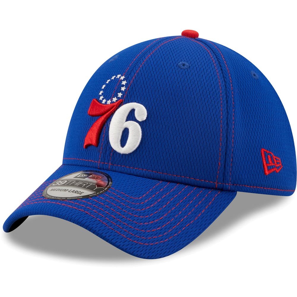 Men's New Era Royal Philadelphia 76ers Team Dash 39THIRTY - Flex Hat