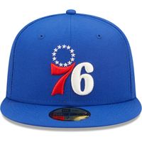 Men's New Era Royal Philadelphia 76ers The 3X NBA Finals Champions Pop Sweat 59FIFTY - Fitted Hat