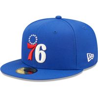 Men's New Era Royal Philadelphia 76ers The 3X NBA Finals Champions Pop Sweat 59FIFTY - Fitted Hat