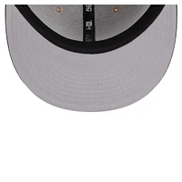 Men's New Era Tan/Black Burnt Orange Logo 2-Tone 59FIFTY Fitted Hat