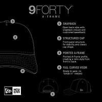 Men's New Era Tan Philadelphia 76ers 9FORTY A-Frame Trucker Adjustable Hat