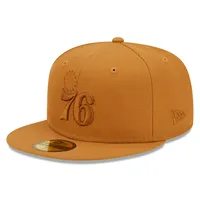 NWE 76ERS TAN NBA AUTOMNE 22 COLOR PACK LIGHT BRONZE 59FIFTY HATMENFIT