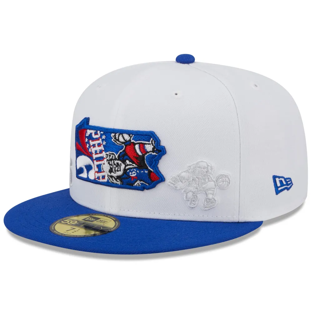 Lids Philadelphia 76ers New Era State Pride 59FIFTY Fitted Hat -  White/Royal