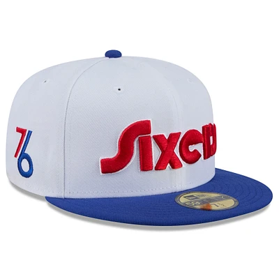 Casquette ajustée Philadelphia 76ers 2024/25 City Edition 59FIFTY pour homme New Era blanche