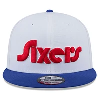 Casquette snapback 9FIFTY Philadelphia 76ers 2024/25 City Edition New Era blanche pour homme