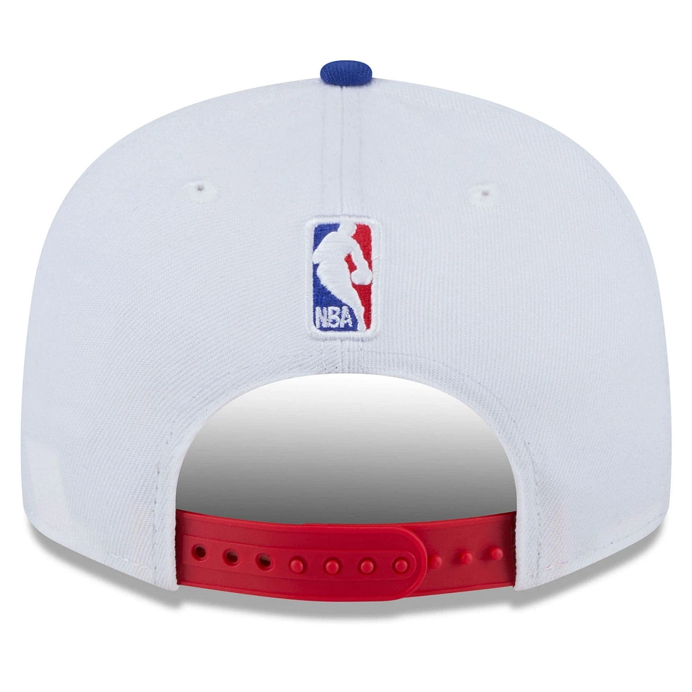 Casquette snapback 9FIFTY Philadelphia 76ers 2024/25 City Edition New Era blanche pour homme