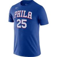 T-shirt Nike Ben Simmons Royal Philadelphia 76ers Diamond Icon avec nom et numéro pour homme