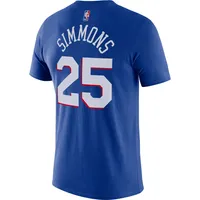 T-shirt Nike Ben Simmons Royal Philadelphia 76ers Diamond Icon avec nom et numéro pour homme