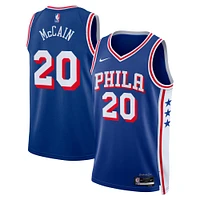 Men's Nike Jared McCain Royal Philadelphia 76ers Swingman Jersey - Icon Edition