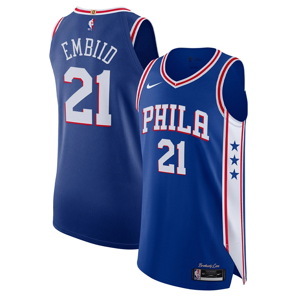 Men's Nike Joel Embiid Royal Philadelphia 76ers Authentic Jersey