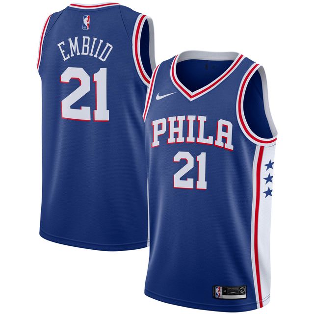 Nike Joel Embiid Royal Philadelphia 76ers Swingman pour homme - Maillot