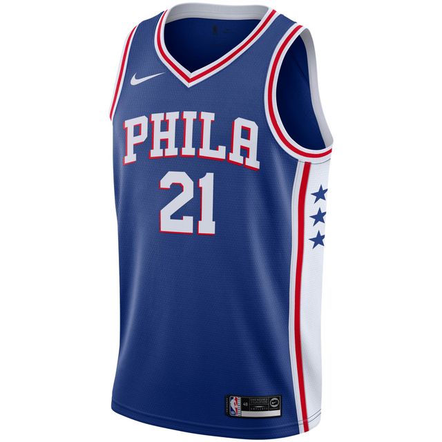 Nike Joel Embiid Royal Philadelphia 76ers Swingman pour homme - Maillot