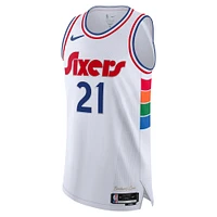 Men's Nike Joel Embiid White Philadelphia 76ers 2024/25 Authentic Player Jersey - City Edition