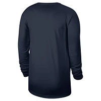 Men's Nike Navy Philadelphia 76ers 2024/25 Legend On-Court Practice Long Sleeve T-Shirt
