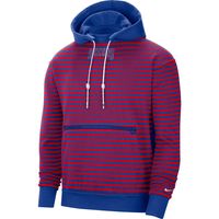 Men's Nike Red/Royal Philadelphia 76ers 75th Anniversary Courtside Striped Pullover Hoodie