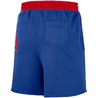 Men's Nike Royal Philadelphia 76ers 75th Anniversary Courtside Fleece Shorts