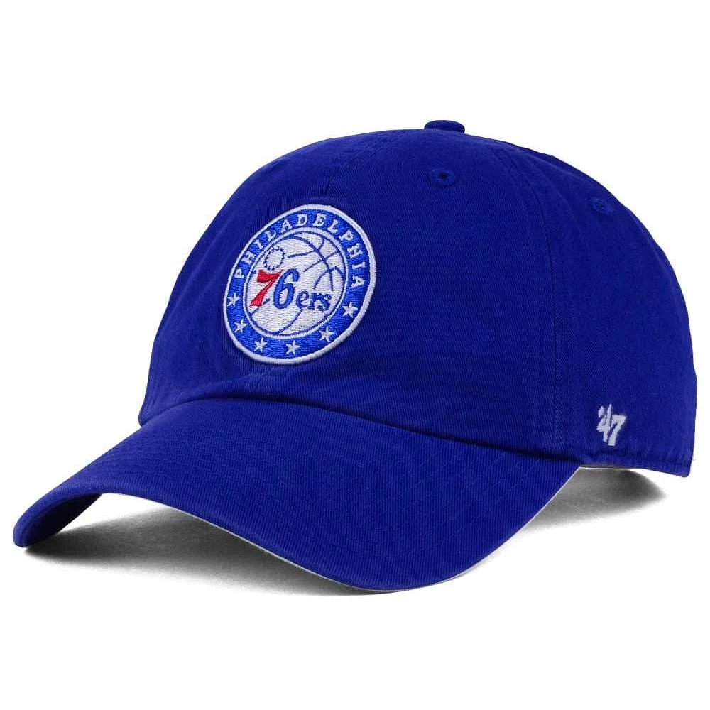 Casquette réglable Philadelphia 76ers '47 Royal Clean-Up pour homme