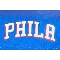 Men's Post Tyrese Maxey Royal/Red Philadelphia 76ers Ombre Name & Number Shorts