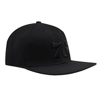 Men's Pro Standard  Black Philadelphia 76ers Classics Tonal Snapback Hat
