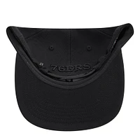 Men's Pro Standard  Black Philadelphia 76ers Classics Tonal Snapback Hat
