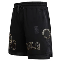 Short Pro Standard noir des Philadelphia 76ers pour hommes