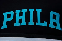 Short Pro Standard Philadelphia 76ers noir délavé fluo pour homme