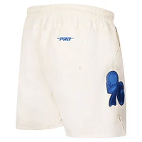 Men's Pro Standard Cream Philadelphia 76ers Triple Tonal Woven Shorts