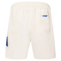 Men's Pro Standard Cream Philadelphia 76ers Triple Tonal Woven Shorts