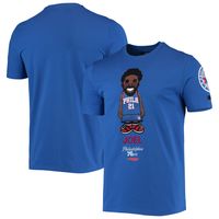 Men's Pro Standard Joel Embiid Royal Philadelphia 76ers Caricature T-Shirt